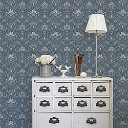 Galerie Wallcoverings Product Code 14028 - Ekbacka Wallpaper Collection - Blue Colours - Niki Design