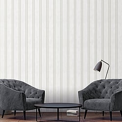 Galerie Wallcoverings Product Code 32635 - City Glam Wallpaper Collection - White Colours - Mixed Stripe Design