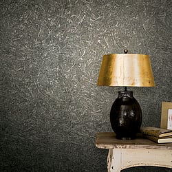 Galerie Wallcoverings Product Code 32818 - The New Textures Wallpaper Collection - Black Colours - Scratched Texture Design