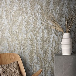 Galerie Wallcoverings Product Code 33211 - Natural Opulence Wallpaper Collection - Beige Colours - Feathery Tree Design