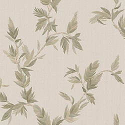 Galerie Wallcoverings Product Code 35917 - Ornamenta Wallpaper Collection - Beige Green Colours - Thin Leaf Design