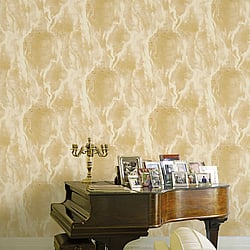 Galerie Wallcoverings Product Code 42573 - Opulence Wallpaper Collection - Dark Yellow Colours - Marble Texture Design