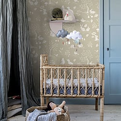 Galerie Wallcoverings Product Code 44126 - Apelviken 2 Wallpaper Collection - Beige Grey Colours - Woodland Walk Design