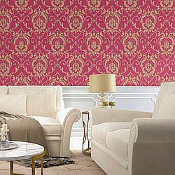 Galerie Wallcoverings Product Code 47501 - Ornamenta 2 Wallpaper Collection - Pink Colours - Ornamenta Damask Design