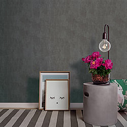 Galerie Wallcoverings Product Code 59313 - Loft Wallpaper Collection - Black Grey Colours - Concrete Design