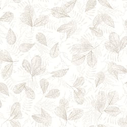 Galerie Wallcoverings Product Code 7300 - Evergreen Wallpaper Collection - Light Beige Colours - Fossil Leaf Toss Design