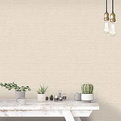 Galerie Wallcoverings Product Code 7367 - Evergreen Wallpaper Collection - Light Beige Colours - Grasscloth Design