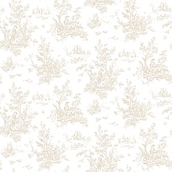 Galerie Wallcoverings Product Code AB27655 - Abby Rose 4 Wallpaper Collection - Beige Colours - Toile Design