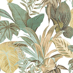 Galerie Wallcoverings Product Code CM27015 - Botanica Wallpaper Collection - Green Colours - Bali Foliage Design