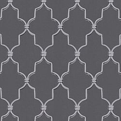 Galerie Wallcoverings Product Code ES31121 - Escape Wallpaper Collection - Dark Grey, Light Grey, Black Colours - Trellis Design