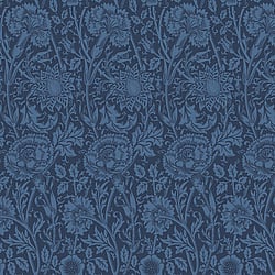 Galerie Wallcoverings Product Code ET12512 - Arts And Crafts Wallpaper Collection - Blue Colours - Tonal Floral Trail Design