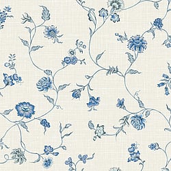 Galerie Wallcoverings Product Code FC61002 - French Country Wallpaper Collection - Nova Blue Colours -  Florale Design