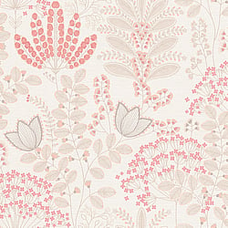 Galerie Wallcoverings Product Code FL61126 - Flourish Wallpaper Collection - Grey/Pink Colours - Dreaming Garden Motif Design