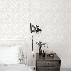 Galerie Wallcoverings Product Code G45012 - Vintage Rose Wallpaper Collection - Beige Colours - Damask Design