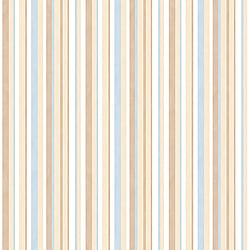 Galerie Wallcoverings Product Code G56040 - Just 4 Kids Wallpaper Collection - Blue Beige Colours - Washed Striped Design