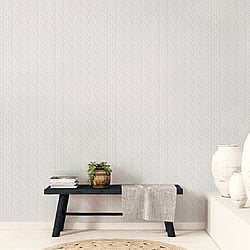 Galerie Wallcoverings Product Code G56692 - Small Prints Wallpaper Collection - Grey Brown White Colours - Stained Glass Stripe Design