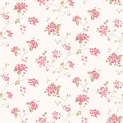 Galerie Wallcoverings Product Code G67866 - Miniatures 2 Wallpaper Collection - Pink White Colours - Hydrangea Trail Design