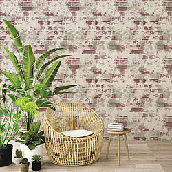 Galerie Wallcoverings Product Code G67988 - Organic Textures Wallpaper Collection - Beige Red Tan Colours - Brick Design