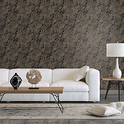 Galerie Wallcoverings Product Code G68097 - Special FX 2 Wallpaper Collection - Black, Taupe, Gold Colours - Special Marble Design