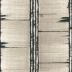 Galerie Wallcoverings Product Code G78285 - Bazaar Wallpaper Collection - Taupe Black Colours - Bark Stripe Design