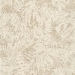 Galerie Wallcoverings Product Code HV41009 - Havana Wallpaper Collection - Beige Cream Metallic Colours - Havana Fern Leaf Motif Design