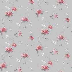 Galerie Wallcoverings Product Code PF38107 - Pretty Prints Wallpaper Collection - Pink, Grey, Beige Colours - Hortensia Trail Design