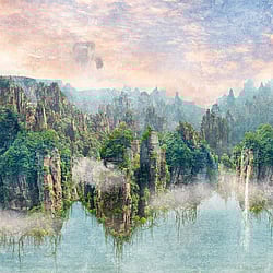 Galerie Wallcoverings Product Code WH45273M - Welcome Home Murals Wallpaper Collection - Multi-coloured Colours - Misty Mountain Reflections Design