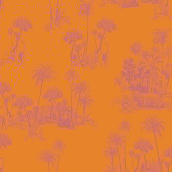 Galerie Wallcoverings Product Code 12602 - Ted Baker Fantasia Wallpaper Collection - Orange Pink Colours -  