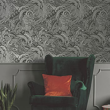 Galerie Wallcoverings Product Code 12611 - Ted Baker Fantasia Wallpaper Collection - Grey Silver Colours -  