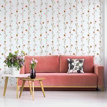 Galerie Wallcoverings Product Code 1902-3 - Spring Blossom Wallpaper Collection - Coarl Taupe White Colours -  