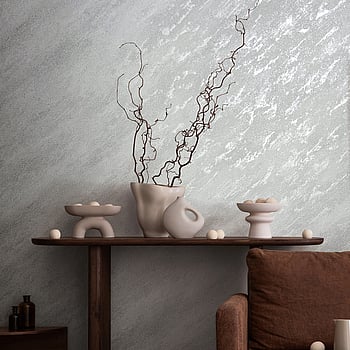 Galerie Wallcoverings Product Code 34903 - Eclectic Wallpaper Collection - White/Silver Colours -  