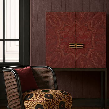 Galerie Wallcoverings Product Code 36624 - Craft Wallpaper Collection - Red, Brown Colours -  