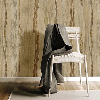 Galerie Wallcoverings Product Code 49362 - Stratum Wallpaper Collection - gold brown Colours -  