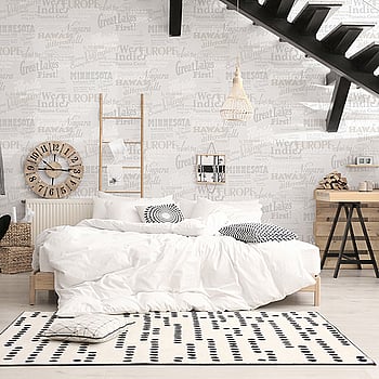 Galerie Wallcoverings Product Code 6815-10 - Home Wallpaper Collection - White Colours -  