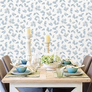 Galerie Wallcoverings Product Code 7302 - Evergreen Wallpaper Collection - Blue Beige Colours -  