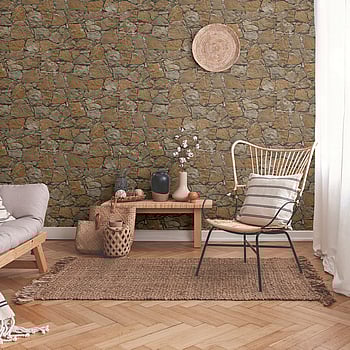 Galerie Wallcoverings Product Code BB51138 - Bricks And More Wallpaper Collection - Beige Brown Black Colours -  