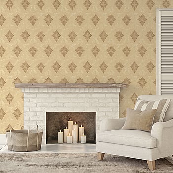 Galerie Wallcoverings Product Code CI38240 - Classic Silks 4 Wallpaper Collection - Beiges Creams Gold Colours -  