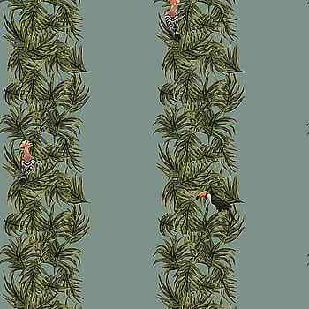 Galerie Wallcoverings Product Code ED13137 - Ted Baker Eden Wallpaper Collection - Blue Green Orange Black Colours -  