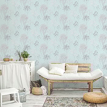 Galerie Wallcoverings Product Code FH37510 - Homestyle Wallpaper Collection - White Blue Grey Colours -  