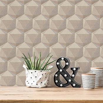 Galerie Wallcoverings Product Code FS72022 - Fusion Wallpaper Collection - Beige Cream Grey Colours -  