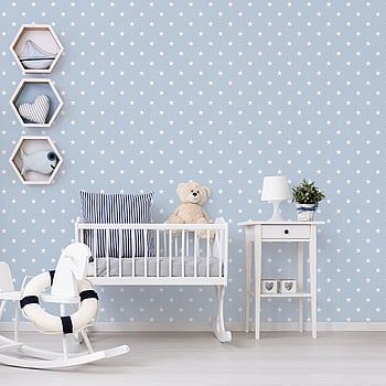 Galerie Wallcoverings Product Code G23100 - Deauville Wallpaper Collection - Sky Blue White Colours -  