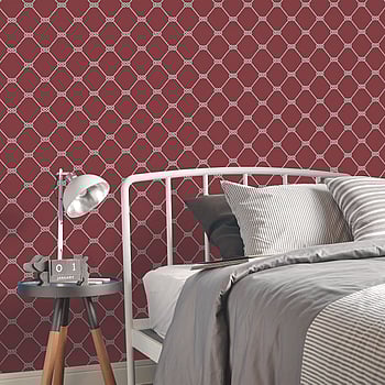 Galerie Wallcoverings Product Code G23347 - Deauville 2 Wallpaper Collection - Red White Colours -  