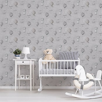 Galerie Wallcoverings Product Code G56201 - Nostalgie Wallpaper Collection - Silver Grey Colours -  
