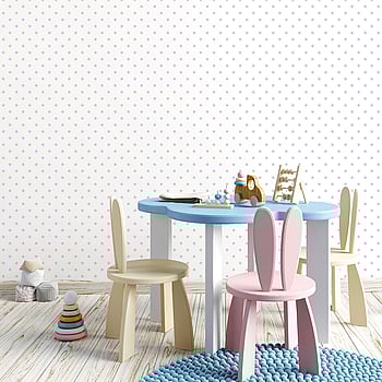 Galerie Wallcoverings Product Code G56549 - Just 4 Kids 2 Wallpaper Collection - Purple White Colours -  