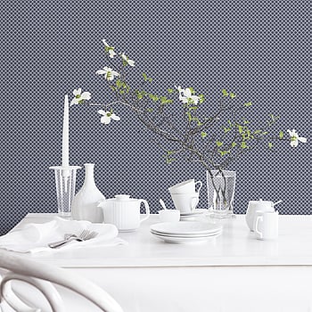 Galerie Wallcoverings Product Code G56664 - Small Prints Wallpaper Collection - Blue White Colours -  