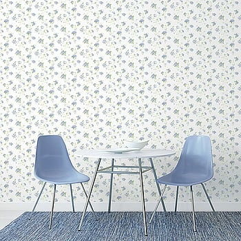 Galerie Wallcoverings Product Code G67864 - Miniatures 2 Wallpaper Collection - Blue Green White Colours -  