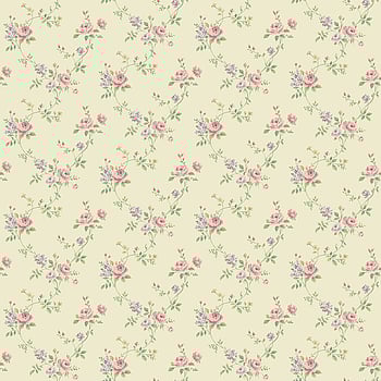 Galerie Wallcoverings Product Code G67895 - Miniatures 3 Wallpaper Collection - Pink Cream Green Purple Colours -  