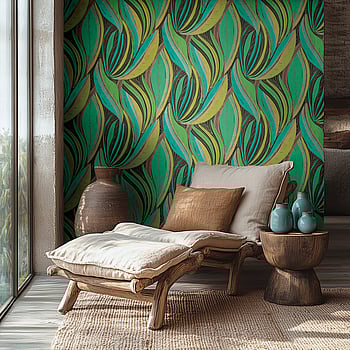 Galerie Wallcoverings Product Code HZ62063 - Horizon Wallpaper Collection - Yellow Green Black Colours -  
