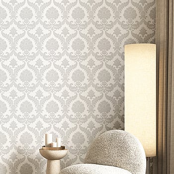 Galerie Wallcoverings Product Code IS33331 - Italian Silks And Damasks Wallpaper Collection - Grey Colours -  