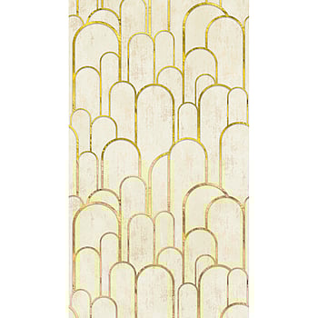 Galerie Wallcoverings Product Code WH45224M - Welcome Home Murals Wallpaper Collection - Cream, Yellow, Metallic Colours -  